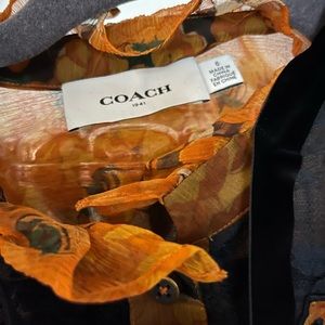 Top Short Sleeve Designer By Coach In White, Size: Xxs main image 1